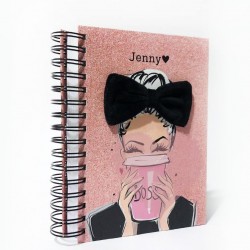 "Glitter Girl" spiral planner