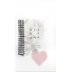 "White Marble" spiral planner