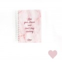 "Pinky" spiral planner